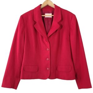 Pendleton 100% Virgin Wool Red Blazer